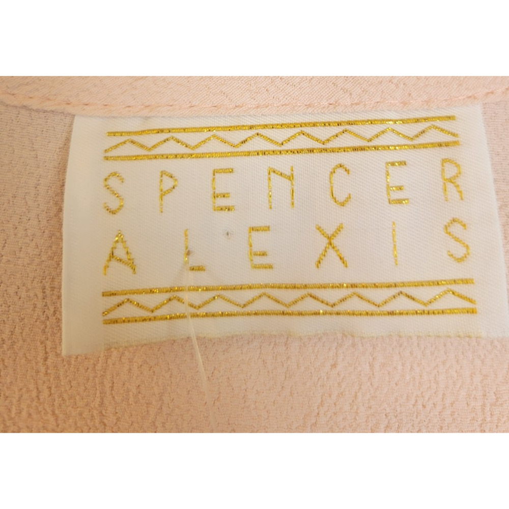 Vintage Spencer Alexis Pink Embroidered Sleeveless Women's Size 10 - Picture 2 of 8